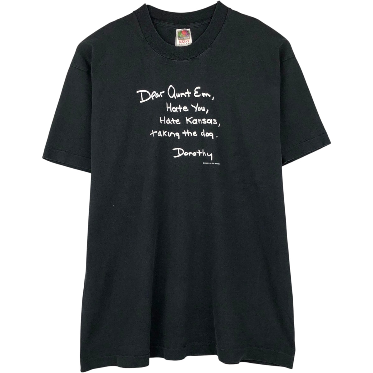 古着 90~00年代 フルーツオブザルーム FRUIT OF THE LOOM メッセージプリントTシャツ メンズXL相当/eaa654365