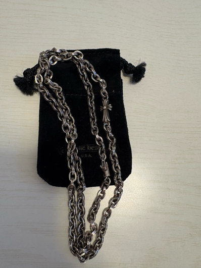 chrome hearts paper fat necklace 24inch