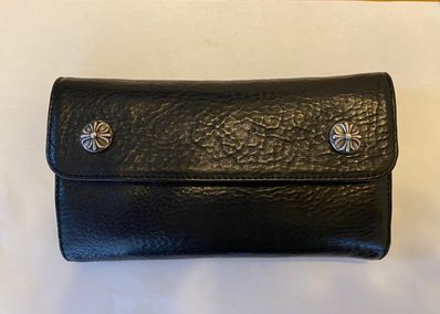 Chrome Hearts Wave Wallet Leather "Black"