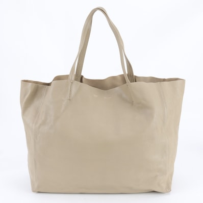 ■美品 セリーヌ ホリゾンタル カバ ベージュトート バッグ レザー