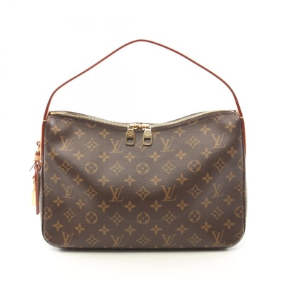 ルイ・ヴィトン LOUIS VUITTON スラウチィ PM モノグラム ショルダーバッグ バッグ PVCコーティングキャンバス レザー モノグラム レディース ブラウン系 M11952 【中古】