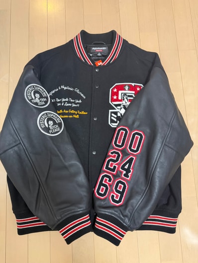 Supreme x HYSTERIC GLAMOUR Varsity Jacket "Black"