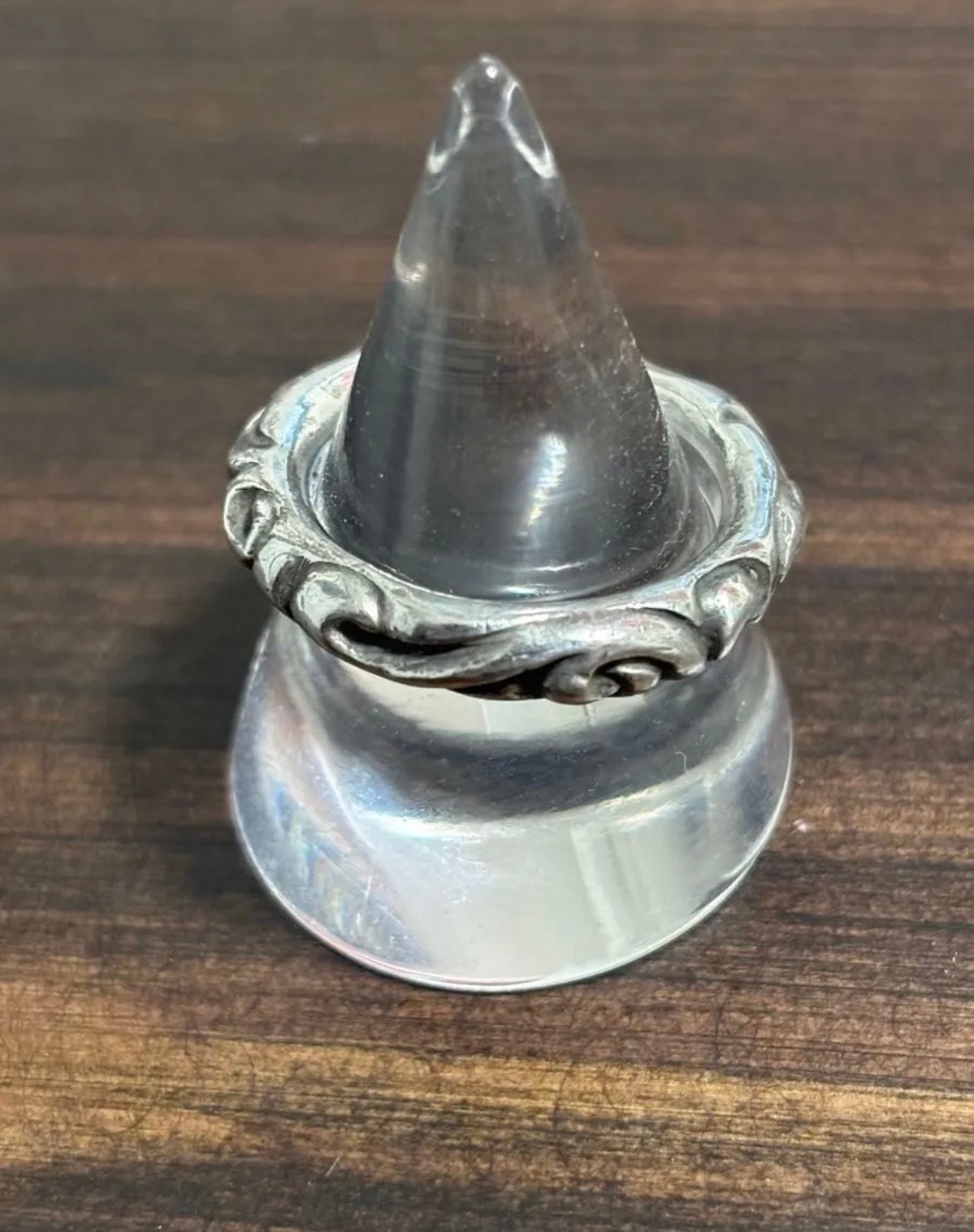 Chrome Hearts Scroll Band Ring "Silver"