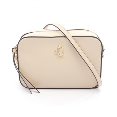 ジミーチュウ JIMMY CHOO JC CAMERA ショルダーバッグ バッグ レザー レディース ベージュ系 【中古】