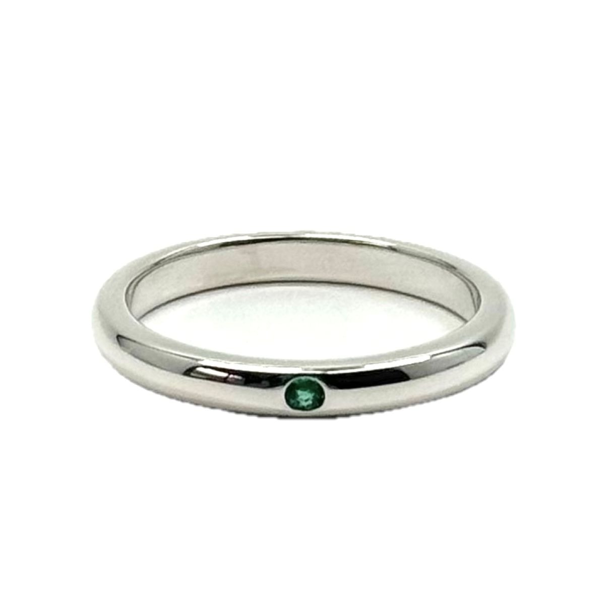 美品 TIFFANY&Co. ティファニー エルサ ペレッティ スタッキング バンドリング シルバー シルバー925 エメラルド/ リング 指輪 アクセサリー ジュエリー 12号 Y1-00002 【中古】