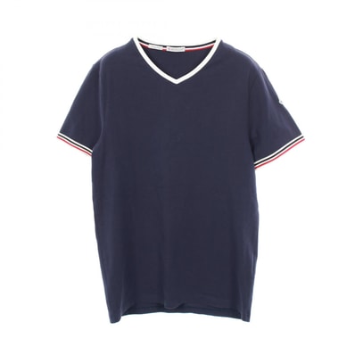 モンクレール MONCLER 半袖Tシャツ 衣料品 トップス コットン メンズ ネイビー系 / ホワイト系 / レッド系 B10918100000 【中古】