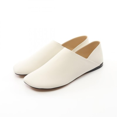 ロエベ LOEWE トイ スリッポン 靴 レザー レディース ホワイト系 L814466X22210041 【新品】