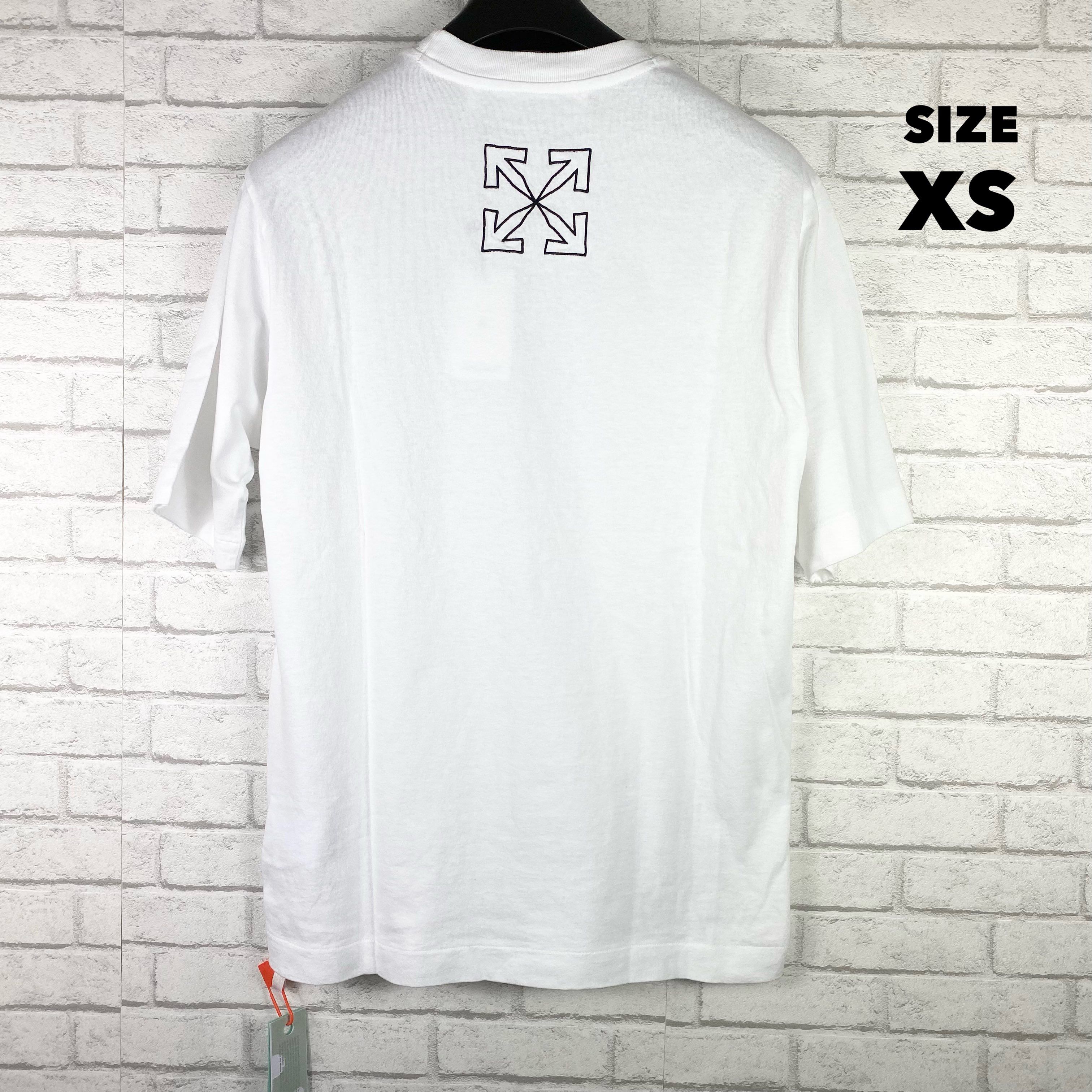 新品 off-white アロー ロゴ Tシャツ オフホワイト