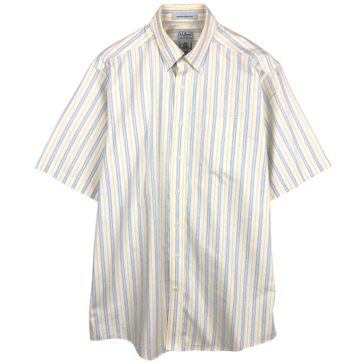 古着 90年代 エルエルビーン L.L.Bean Wrinkle Resistant 半袖 ボタンダウン チェックシャツ メンズL相当 ヴィンテージ/eaa668787