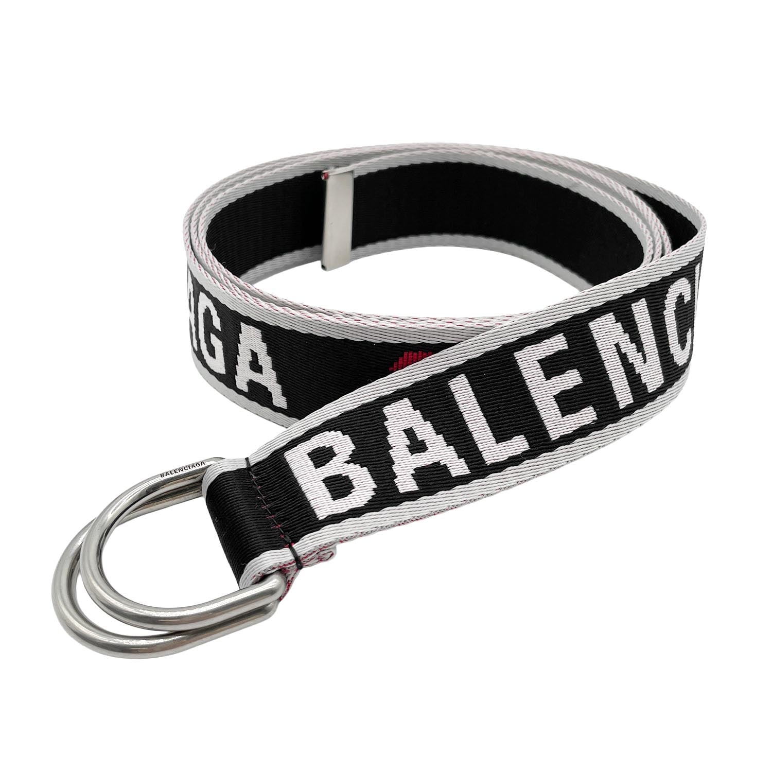 BALENCIAGA バレンシアガ ロゴ ウェビング Dリング ベルト
ガチャベルト 703137210AA1063 ポリエステル ブラック メンズ
【中古】