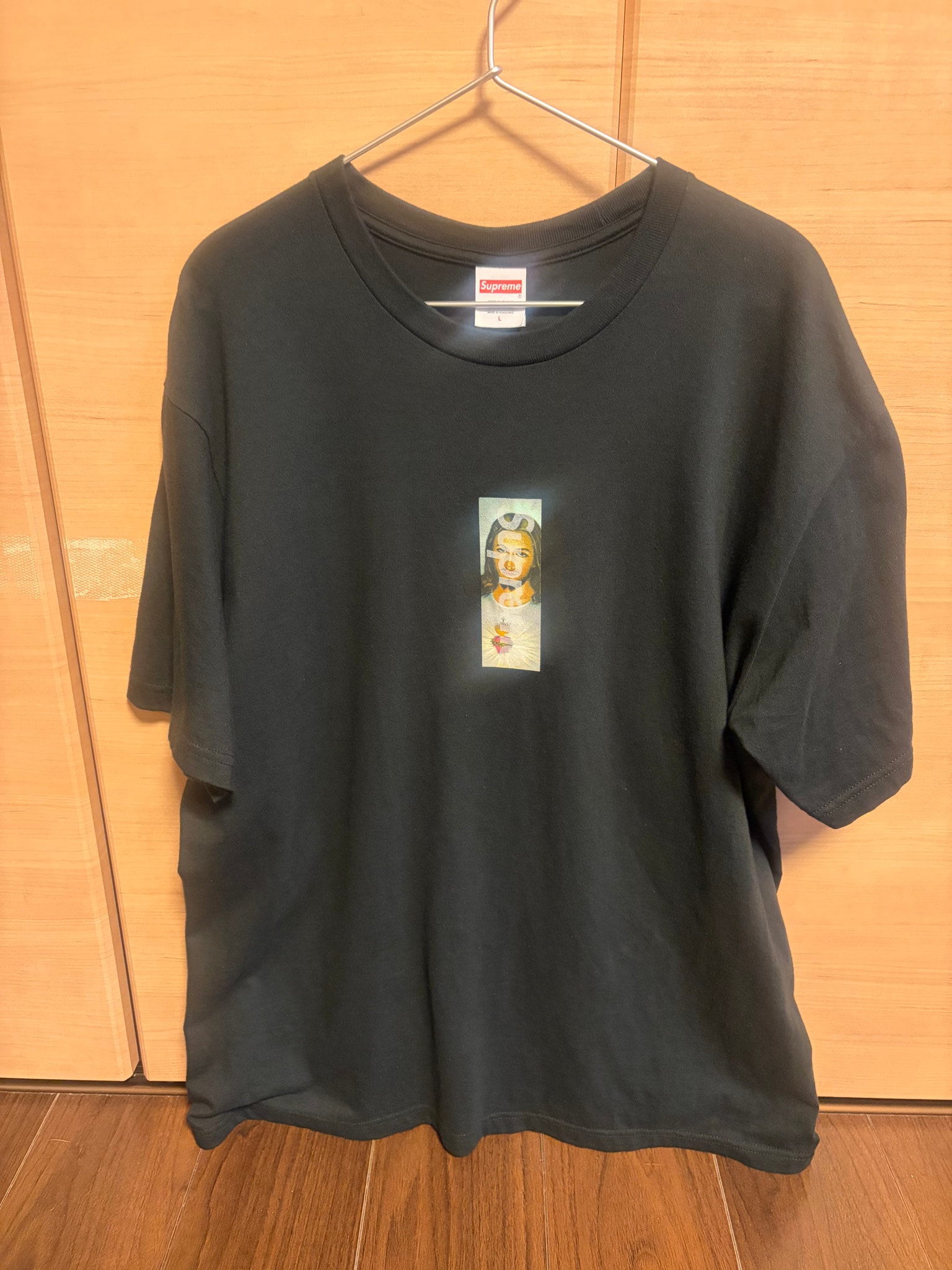 Supreme Prayer Card Box Logo Tee "Black"
