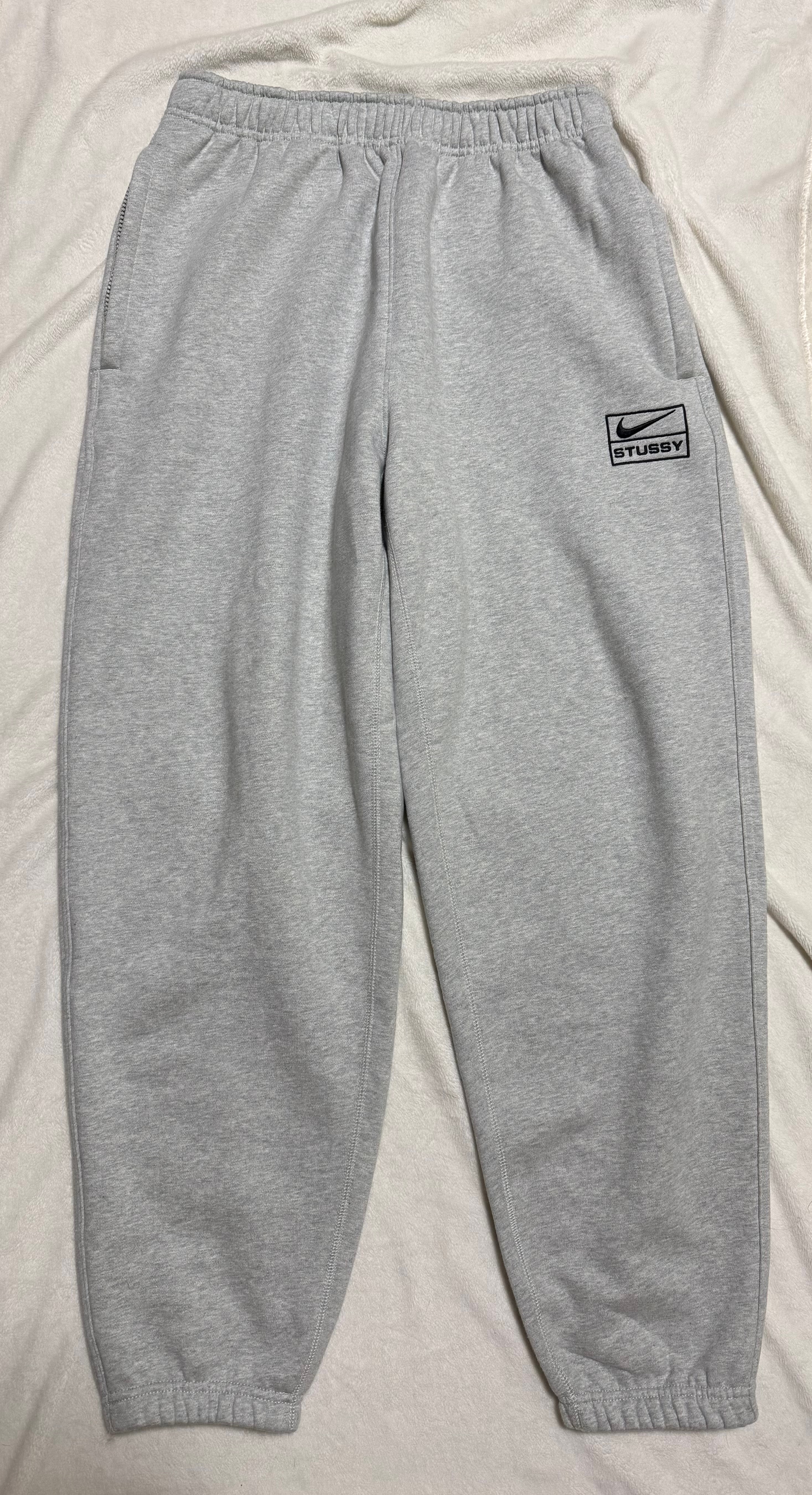 Stussy x Nike Fleece Pant "Grey Heather" (US Size) FN5231-050