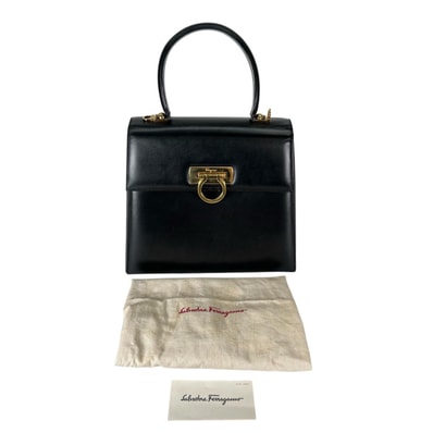 サルヴァトーレフェラガモ Salvatore Ferragamo ガンチーニ E210536 コンパクト ハンドバッグ