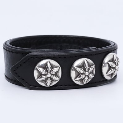CHROME HEARTS 3ボタン 2スナップ ブレスレット スターボタン