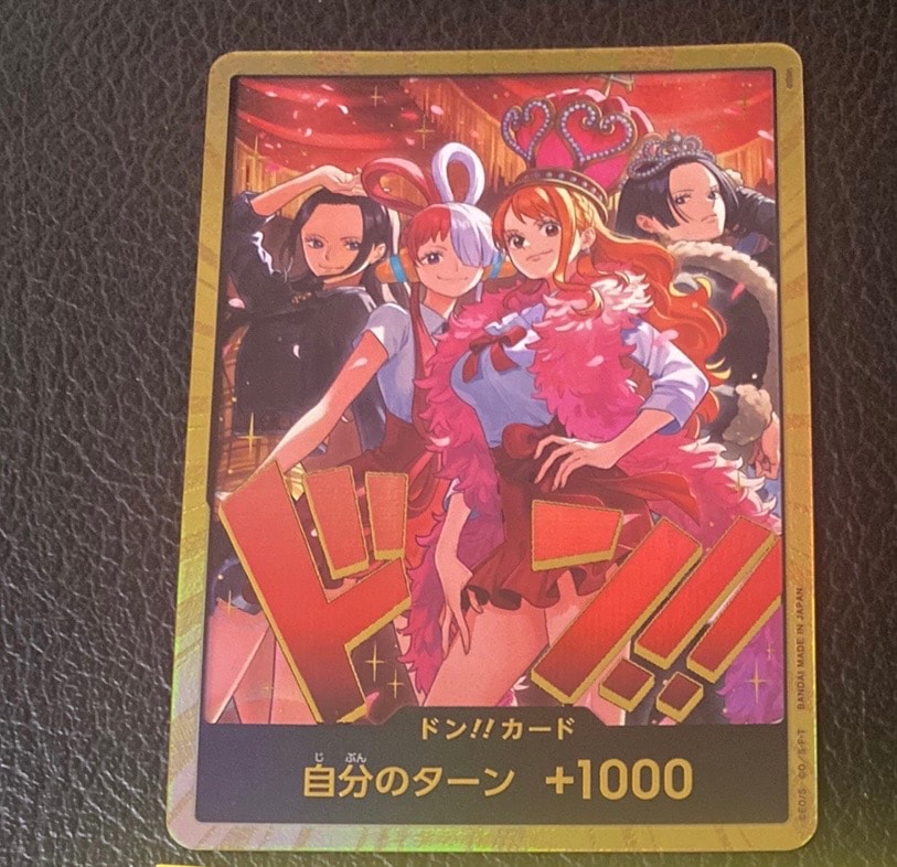 ドン!!カード : ロビン&ウタ&ナミ&ハンコック スーパーパラレル [開封済](エクストラブースター「ワンピース ヒロインズエディション スペシャルセット」)