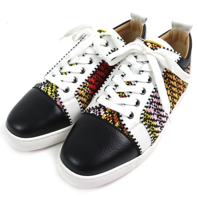 未使用品 クリスチャンルブタン スニーカー RAPHIA BISTROT ラフィア ビストロ