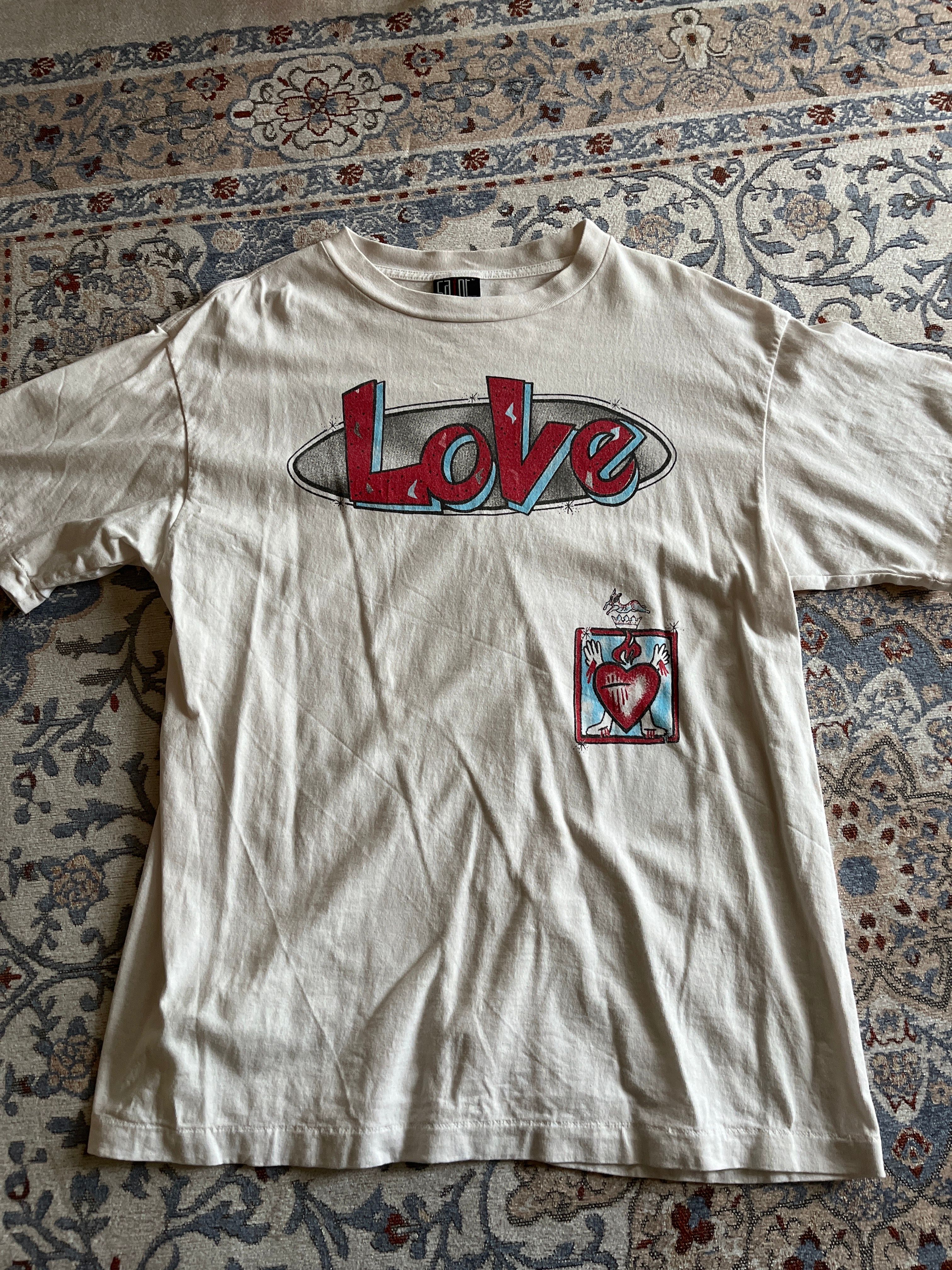 SAINT Mxxxxxx 22SS SS TEE LOVE "White"