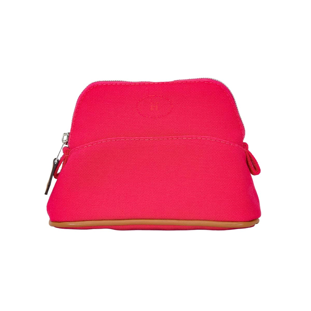 HERMES エルメス ポーチ ボリードポーチ ミニミニ ハイビスカス コットン100% シルバー金具 新品未使用