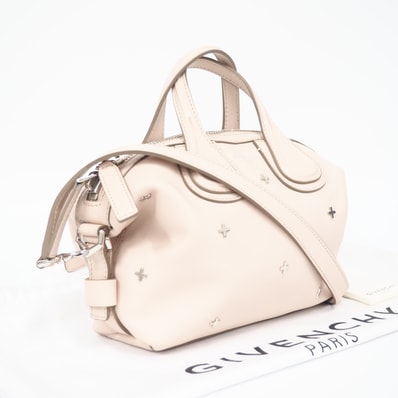 極美品 GIVENCHY ジバンシィ ナイチンゲール マイクロ 2WAYバッグ - 2wayハンドバッグ ピンクベージュ レザー レディース