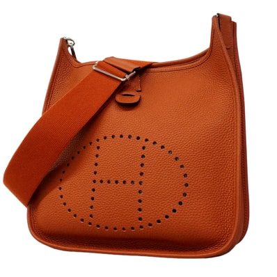 ★SALE【6hc1615】エルメス ショルダーバッグ エヴリン3PM トリヨンクレマンス キュイーブル シルバー金具 B刻印【中古】レディース