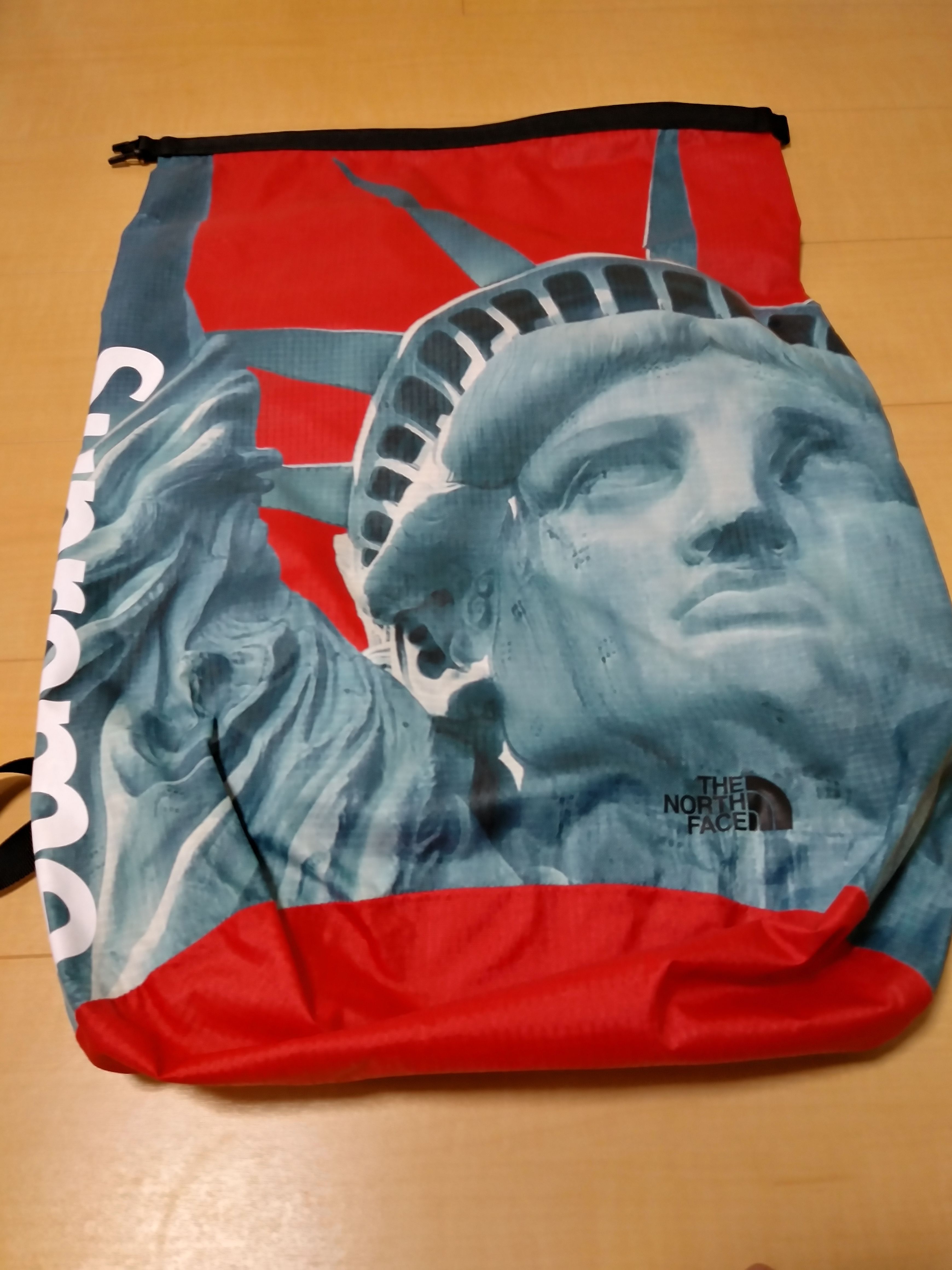 Supreme x The North Face Statue of Liberty Waterproof Backpack "Red"