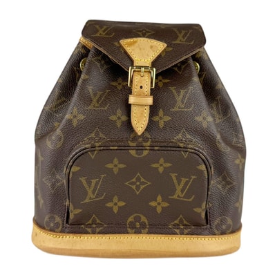 ルイ ヴィトン LOUIS VUITTON リュック モノグラム ミニ モンスリ モノグラムキャンバス ブラウン ゴールド レディース M51137【中古】 z9193