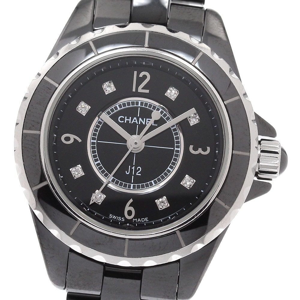 シャネル J12 8Pダイヤモンド H2569 レディース 【中古】