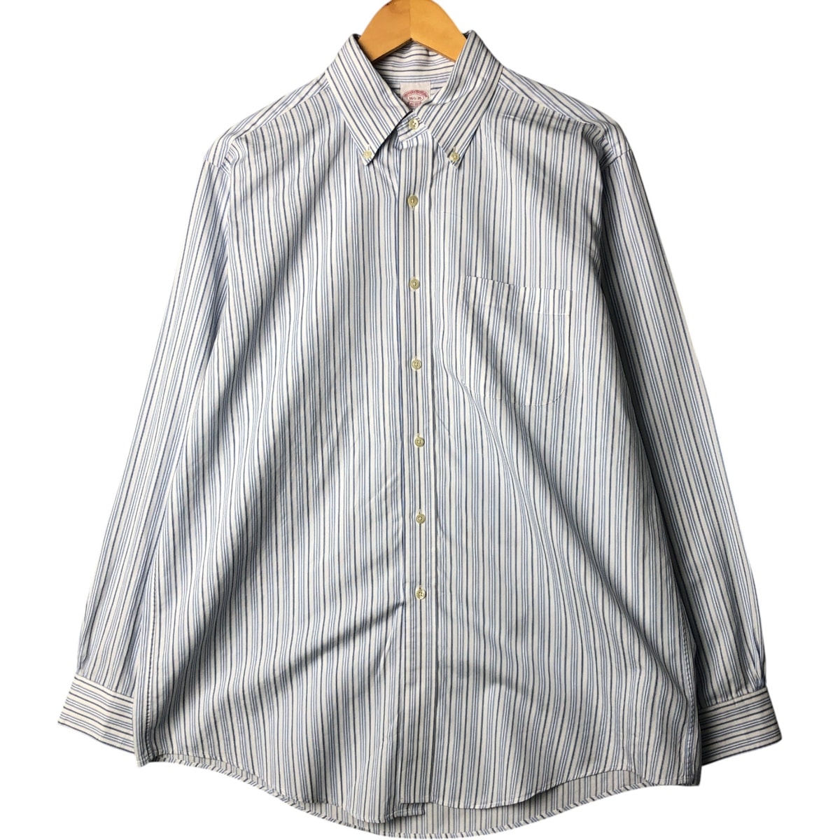古着 ブルックスブラザーズ Brooks Brothers Est.1818 長袖 ボタンダウンストライプシャツ メンズL相当/eaa574218