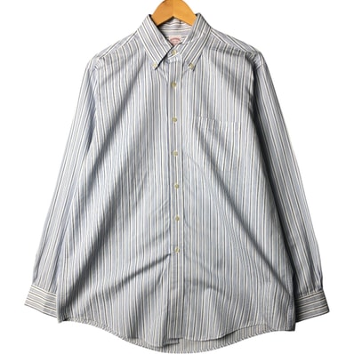 古着 ブルックスブラザーズ Brooks Brothers Est.1818 長袖 ボタンダウンストライプシャツ メンズL相当/eaa574218