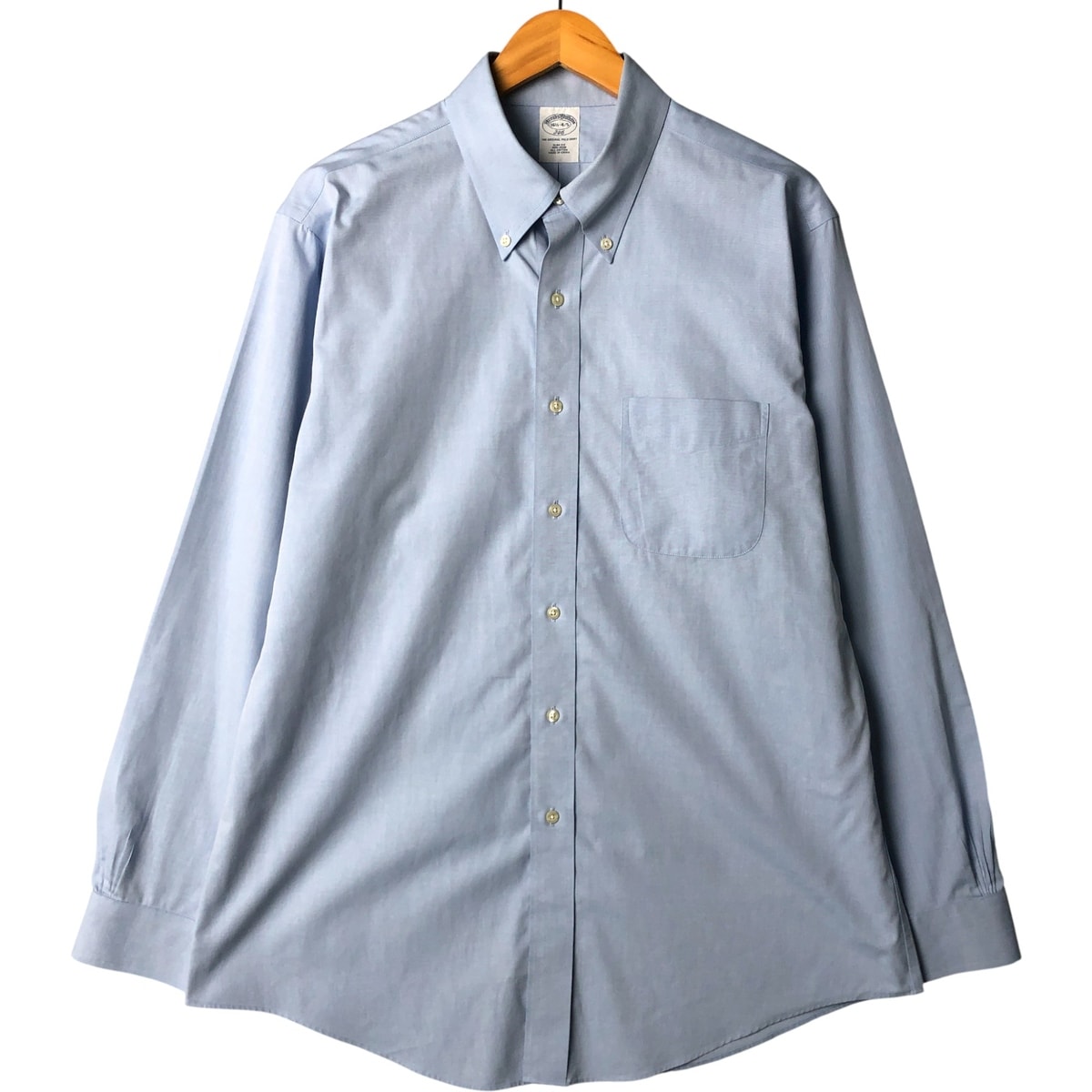 古着 ブルックスブラザーズ Brooks Brothers 346 長袖 ボタンダウンシャツ メンズL相当/eaa585296