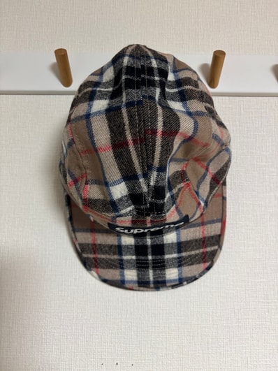 Supreme Lochcarron Camp Cap "Tan Plaid"