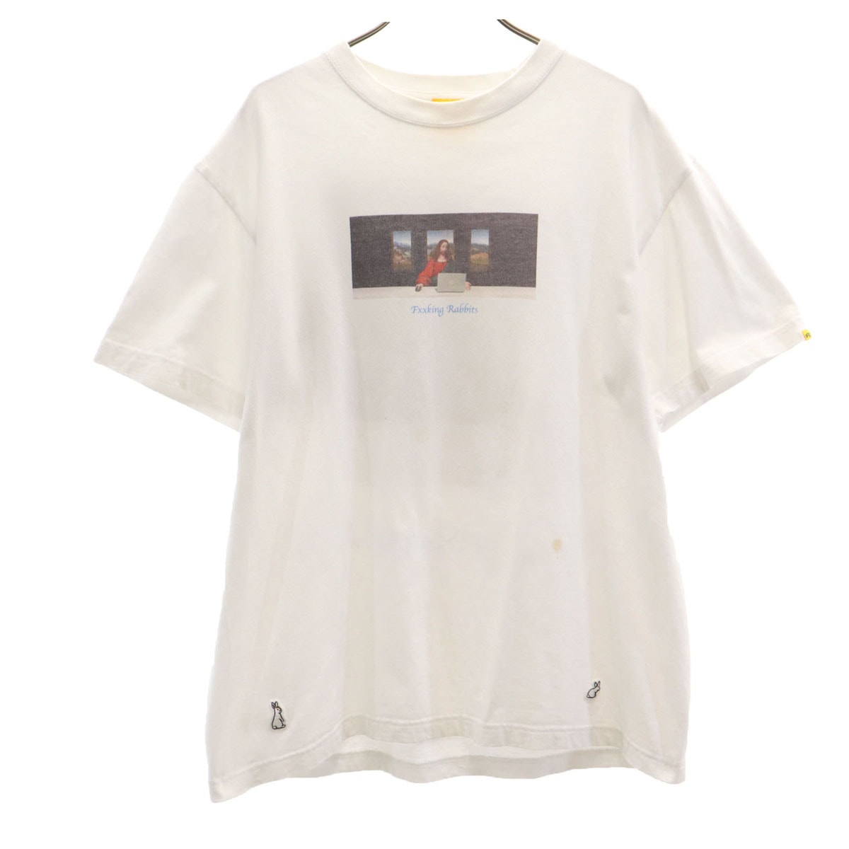 FR2 エフアールツー プリント 半袖 Tシャツ M 白 モナリザ
