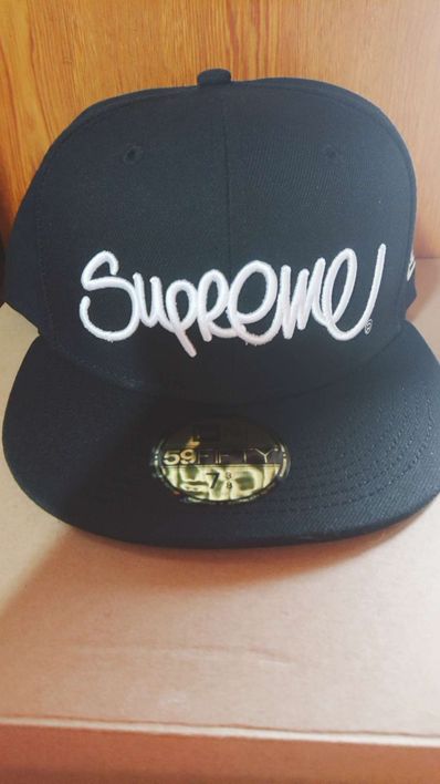 Supreme Handstyle New Era "Black"