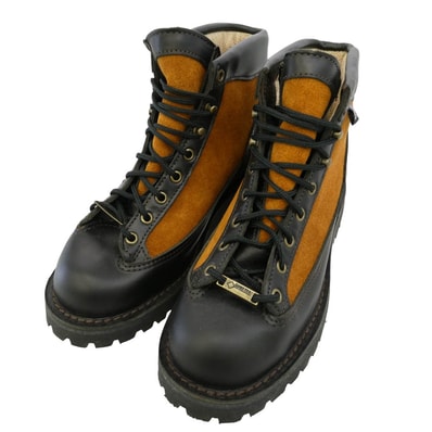 Danner ダナー 30424 USA製 DANNER LIGHT REVIVAL ダナーライト リバイバル ブーツ USA ブラック系 ライトブラウン系 US8.5EE【美品】【中古】