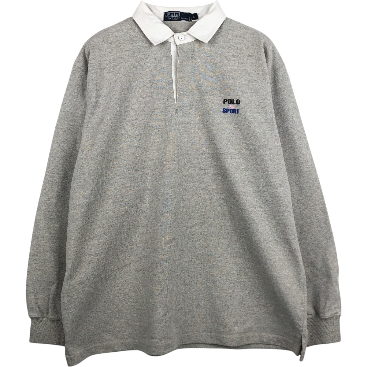 古着 ラルフローレン Ralph Lauren POLO by Ralph Lauren 長袖 ラガーシャツ メンズL相当/eaa668810