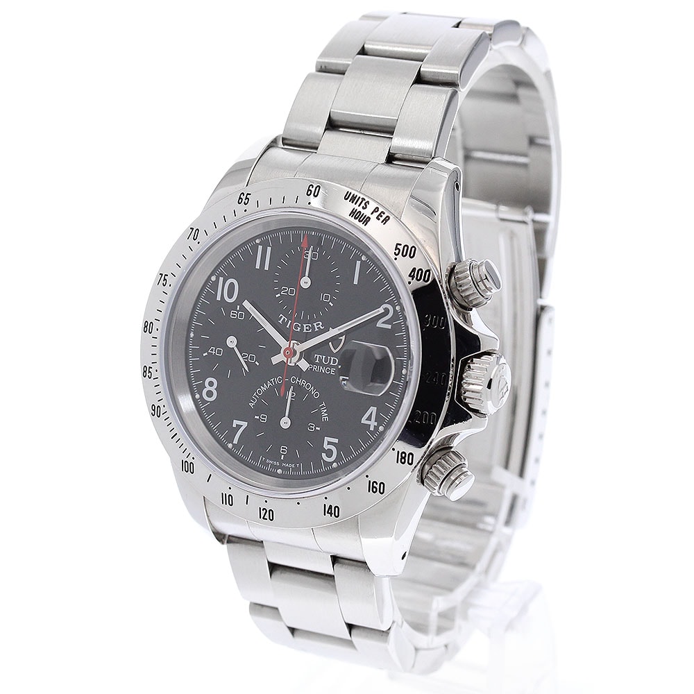 D (傷や汚れあり)】チュードル プリンスデイト クロノタイム タイガー