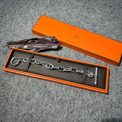 Hermes Chaine D'ancre TGM Bracelet "Silver"