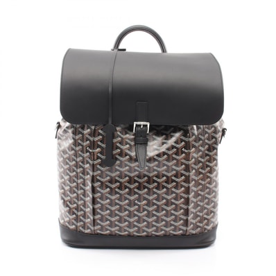 ゴヤール GOYARD アルパン MM リュックサック バックパック バッグ PVCコーティングキャンバス レザー レディース ブラック系 / マルチカラー 【中古】