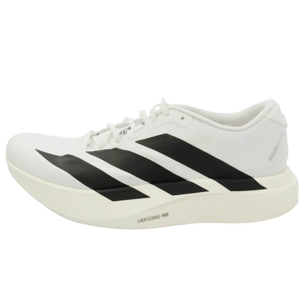 adidas アディダス JR1912 Adizero EVO SL Woven Footwear White Core Black 27.5cm【新古品】【未使用】【中古】
