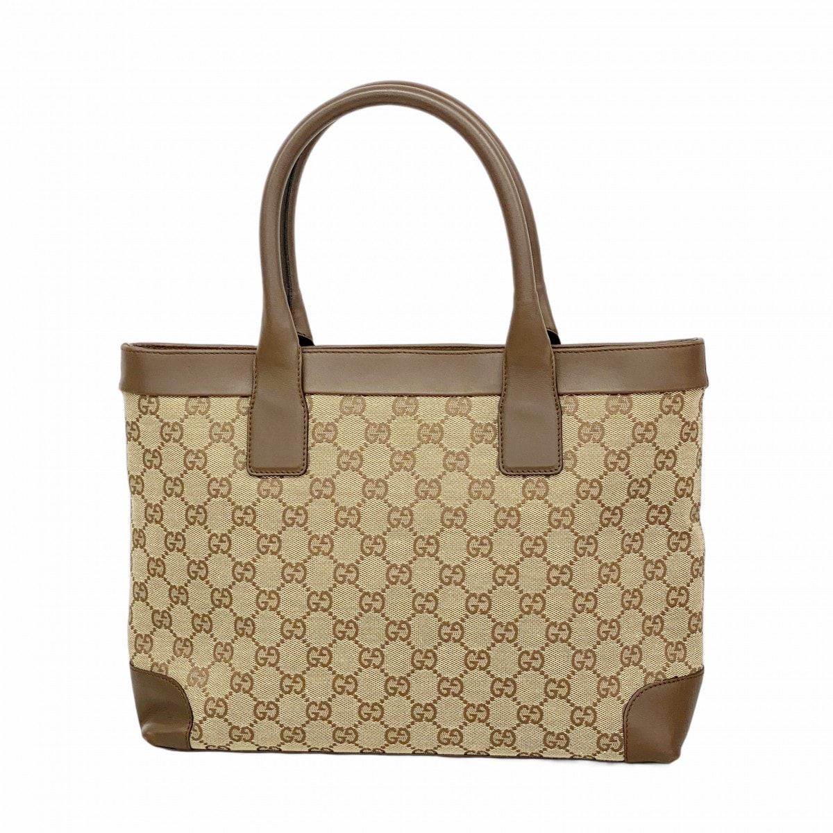 【6dc3383-k】グッチ トートバッグ GGキャンバス 002 1119 キャンバス ブラウン シャンパンゴールド金具【中古】レディース
