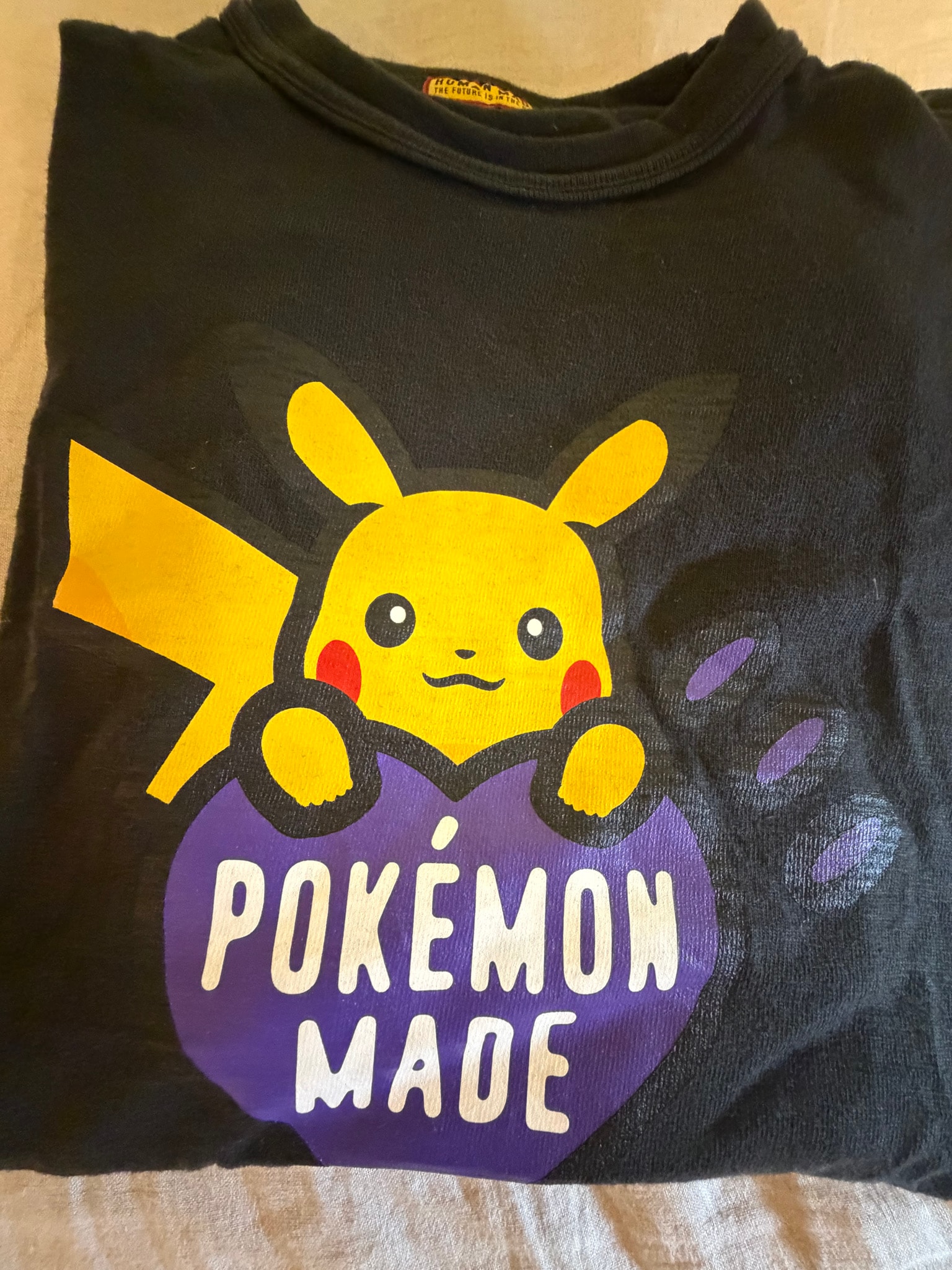 HUMAN MADE x Pokemon Made Graphic T-Shirt (Pikachu) Fukuoka "Black"