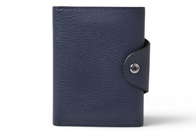 エルメス カードケース/コインケース/ミニ財布 HERMES イリアード コンパクト B刻印 ブルー・ニュイ【中古】