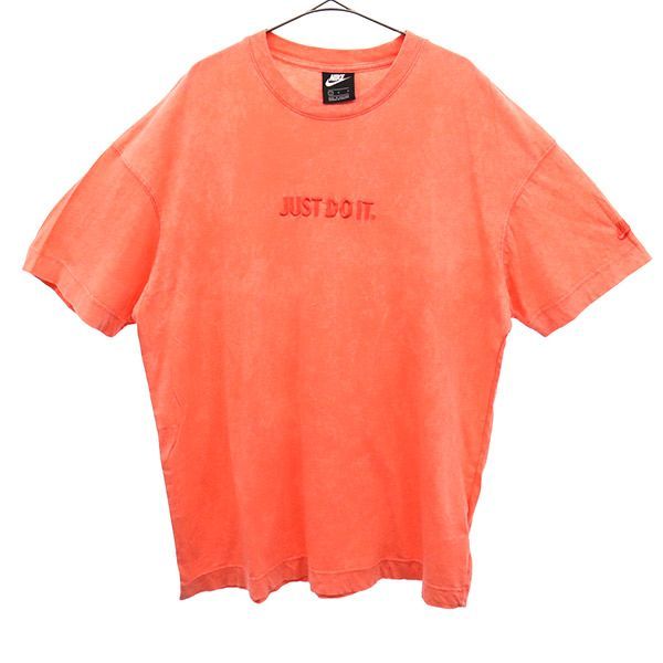 NIKE ナイキ 刺繍 半袖 Tシャツ L ピンク