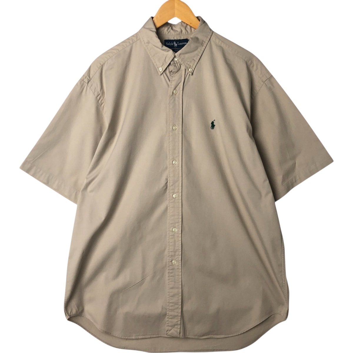 古着 ラルフローレン Ralph Lauren BLAKE 半袖 ボタンダウンシャツ メンズL相当/eaa541733