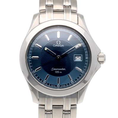 オメガ シーマスター 腕時計 時計 ステンレススチール クオーツ 磨き直し済 564221XXX メンズ 1年保証 OMEGA 中古