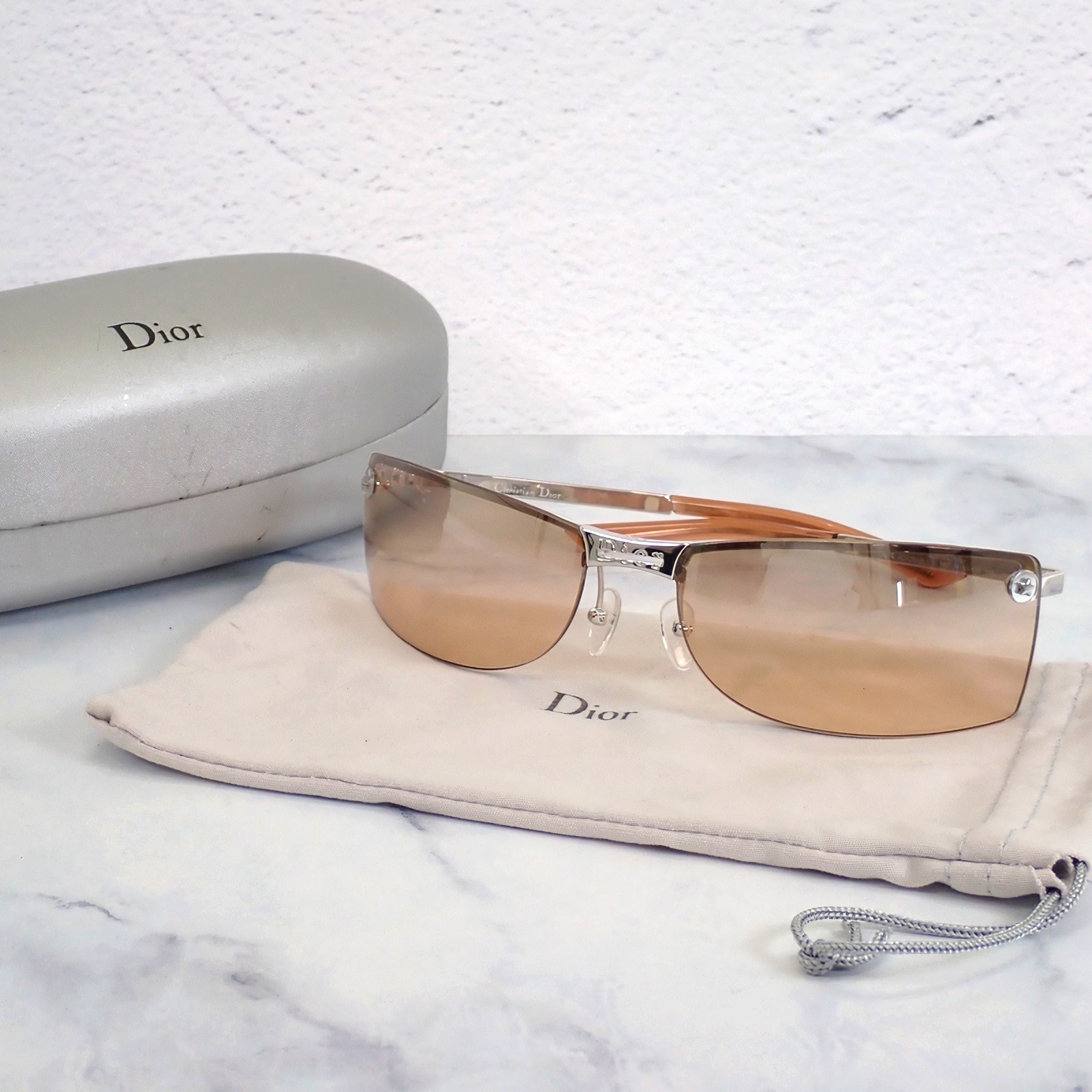 ディオール Dior YB7KH サングラス ブラウン【中古】【Bランク】