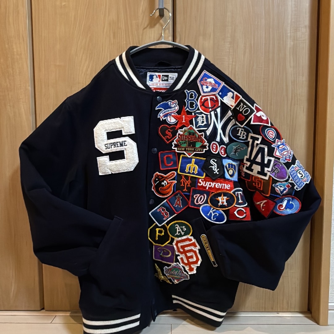 Supreme / New Era®/ MLB Varsity Jacket "Navy"