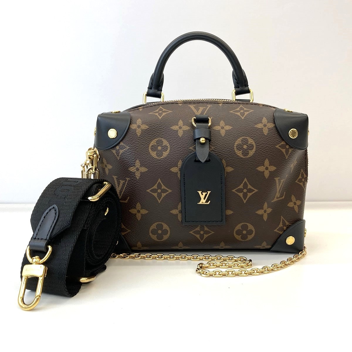 LOUIS VUITTON ルイ・ヴィトン プティット・マル スープル ハンドバッグ M45571 モノグラム ブラウン  レディース【中古】