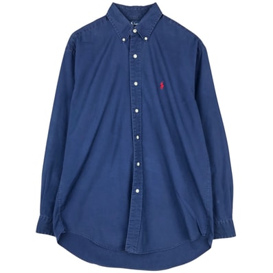 古着 ラルフローレン Ralph Lauren BLAKE 長袖 ボタンダウンシャツ メンズM相当/eaa649240