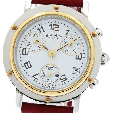 エルメス クリッパークロノ CL1.320 レディース 【中古】